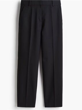 H&M Black Tailored Straight Dress Pants (Size 4)